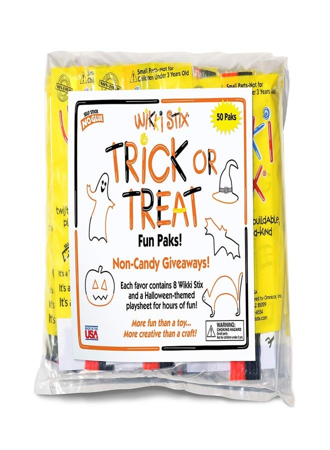 WikkiStix Wikki Stix Trick or Treat Fun Paks are The Perfect Non-Candy Halloween Treat, Pak of 50, Made in The USA! - Image 2
